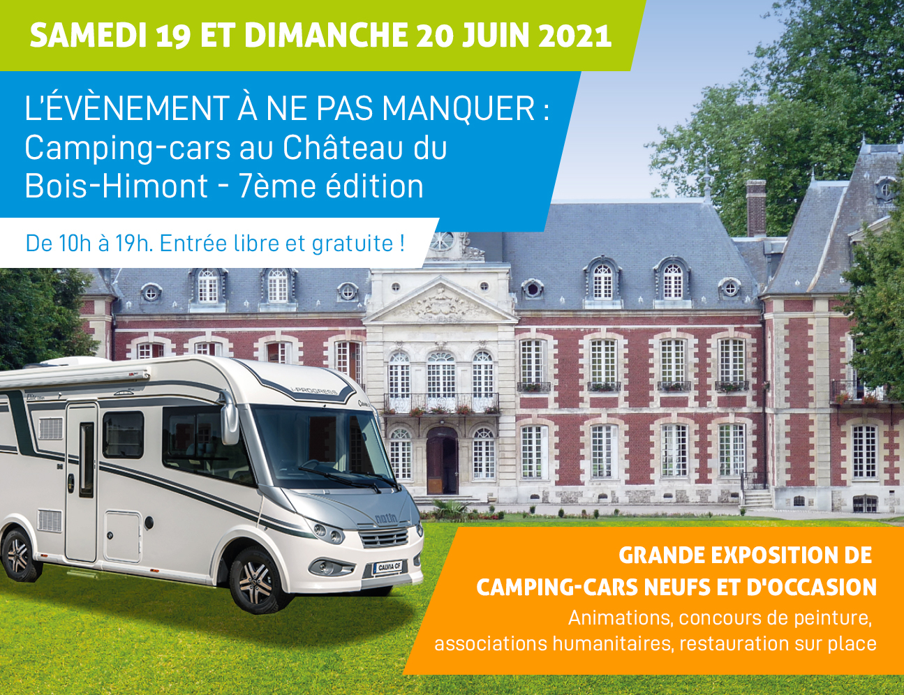 Camping-cars au Château du Bois-Himont 2021 