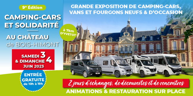 Festival camping-cars et solidarité - 3 et 4 juin 2023