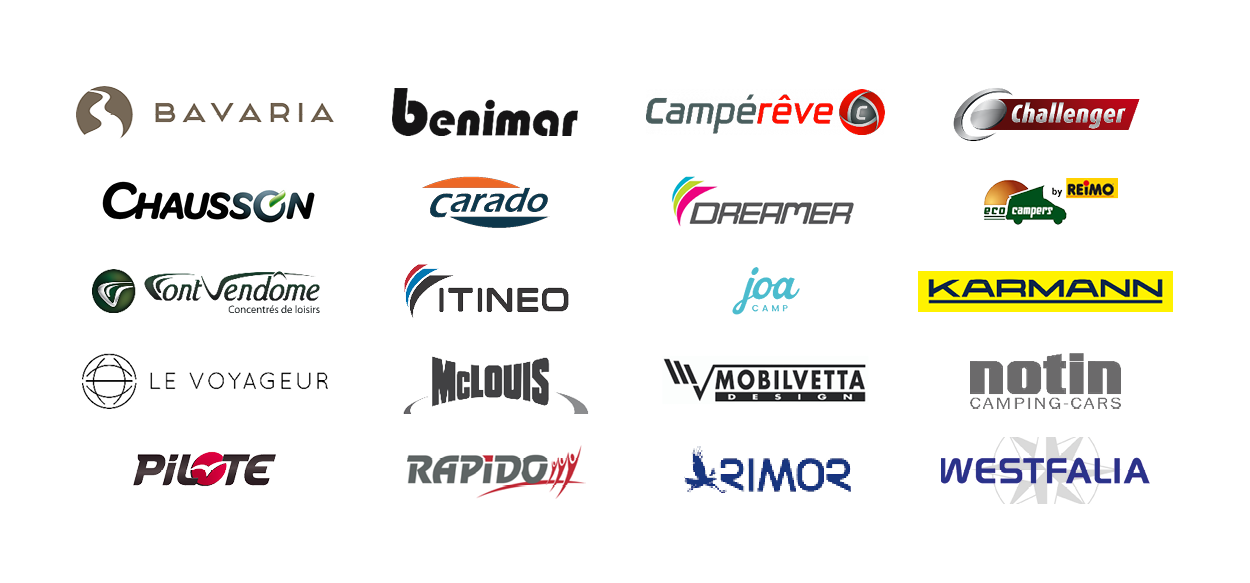 nombreuses marques camping car